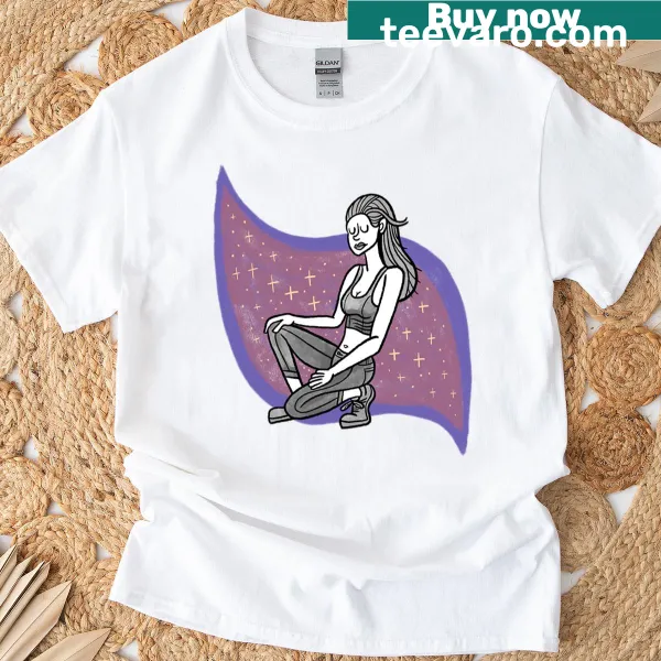 Inspirational athletic girl graphic t-shirt