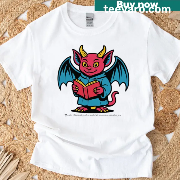 Fantasy-themed T-shirt featuring a knight and a moth