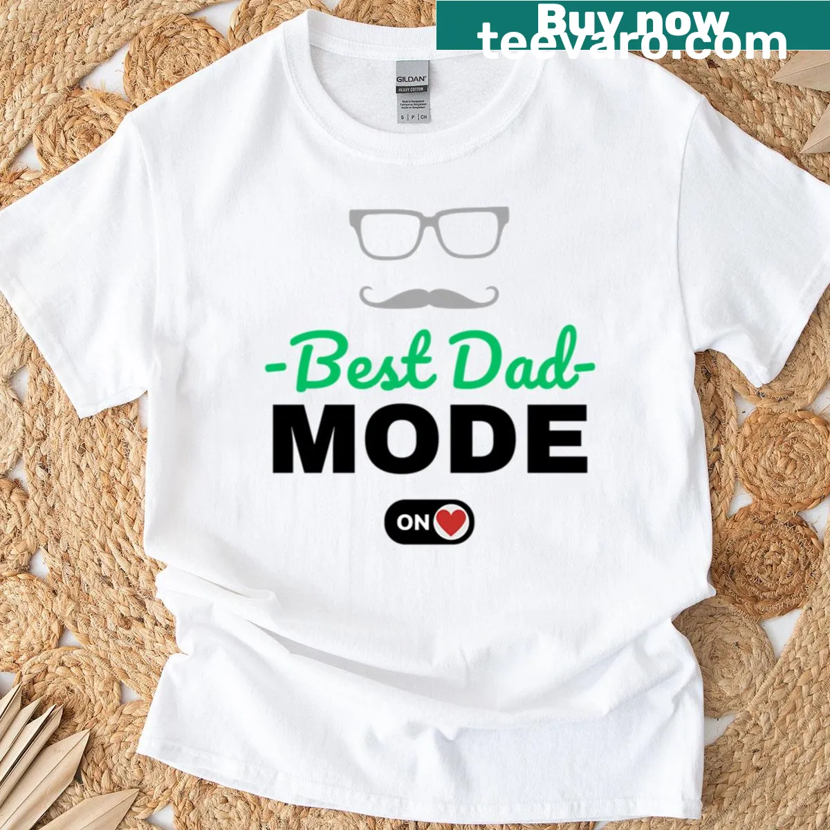 Best Dad Mode On graphic on a T-shirt — on a men's t-shirt