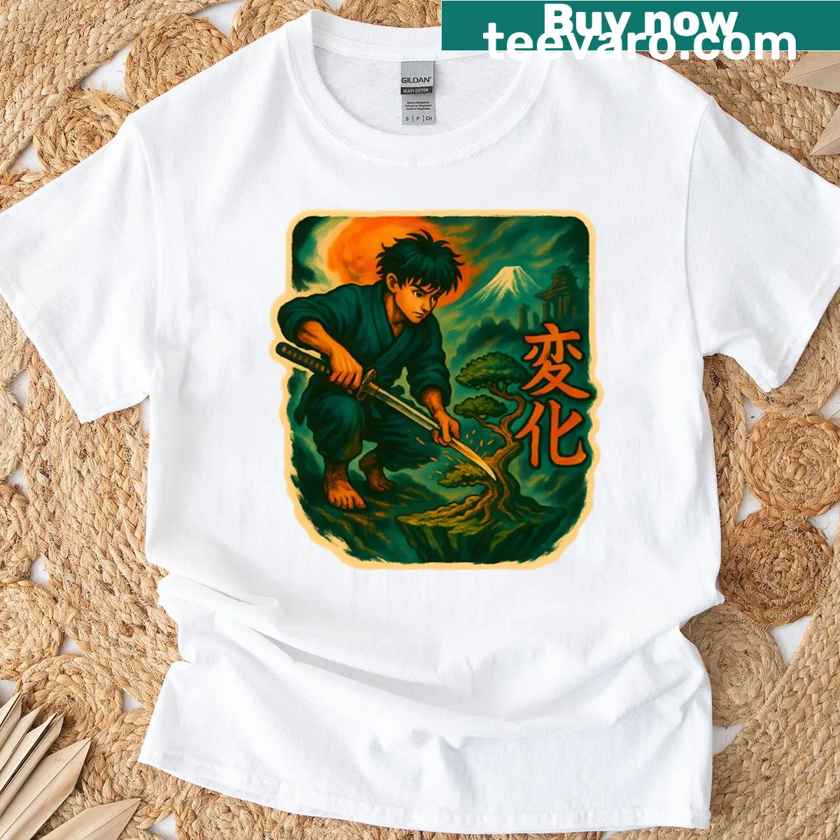 Fitness T-shirt with motivational Bladesculpt graphic — on a men's t-shirt