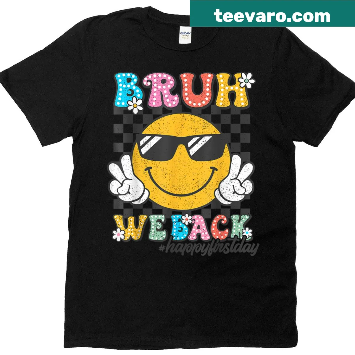 Funny retro T-shirt for teachers on the first day of school — on a men's t-shirt
