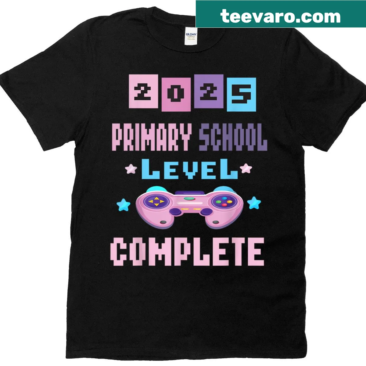 Graduation T-shirt for Class of 2025 with gaming graphics — on a men's t-shirt