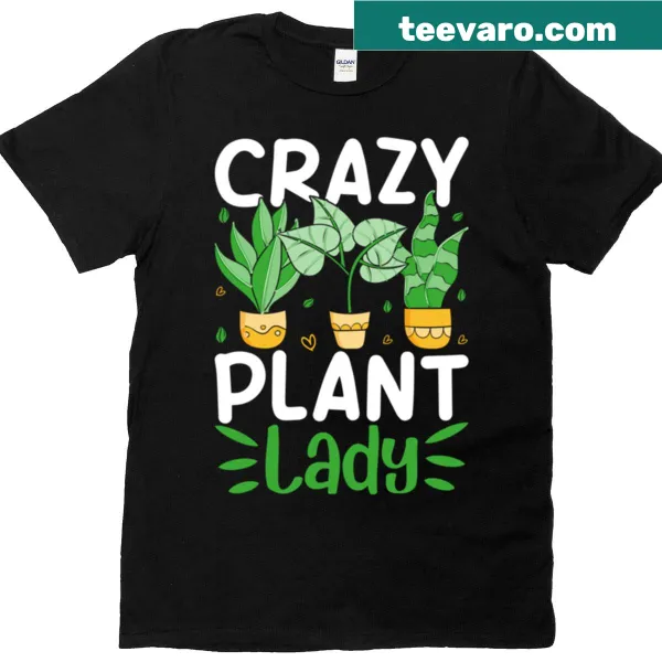Illustration of plants for Crazy Plant Lady T-shirt