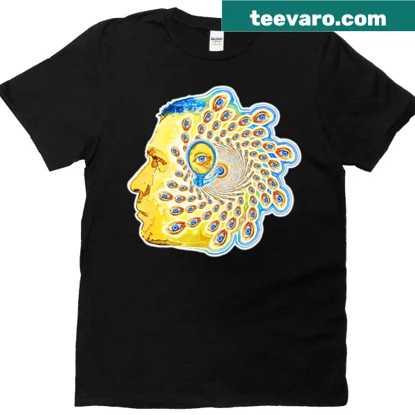 Abstract graphic typography on Darkfracturedreflexion T-shirt