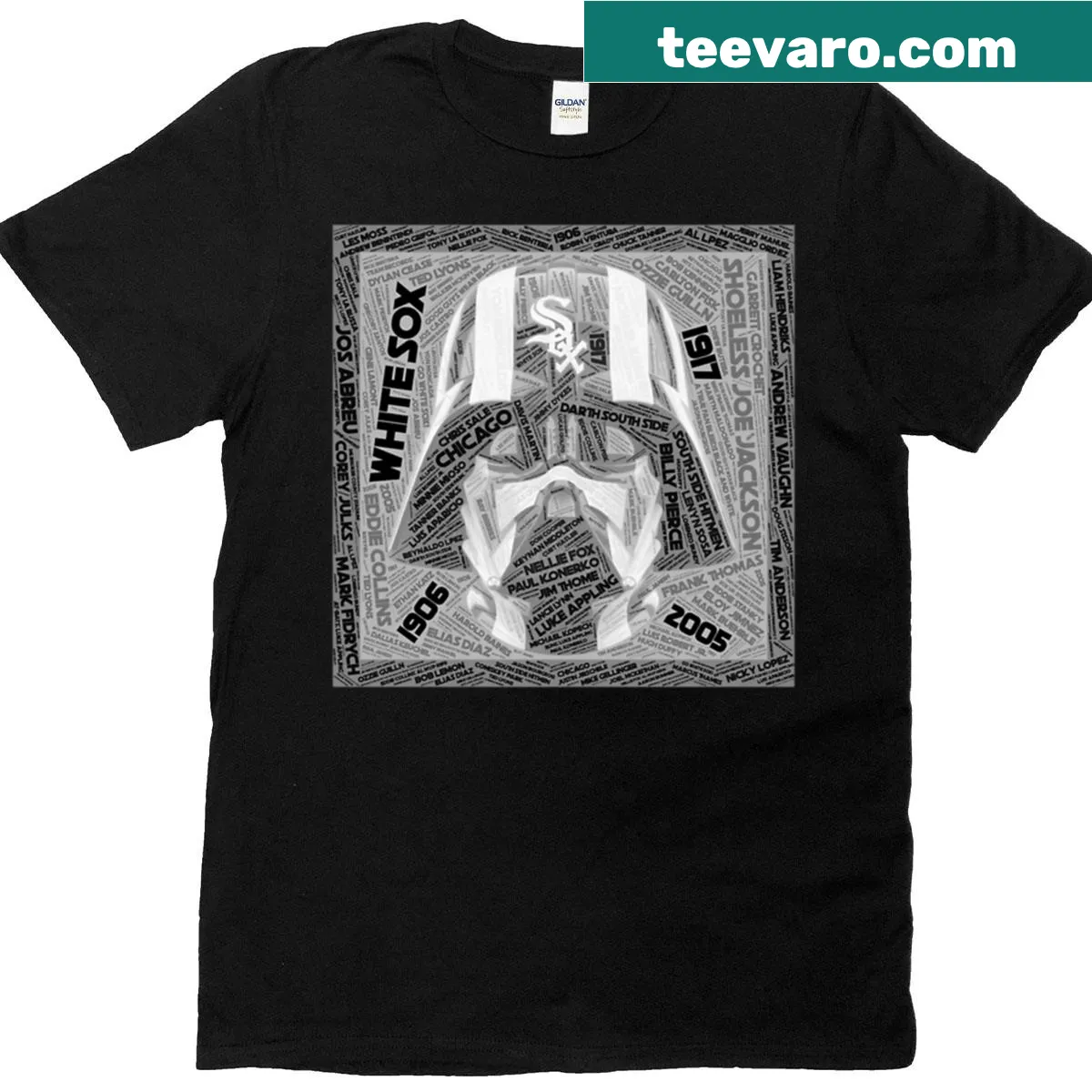Creative Darth South Side graphic T-shirt design — on a men's t-shirt