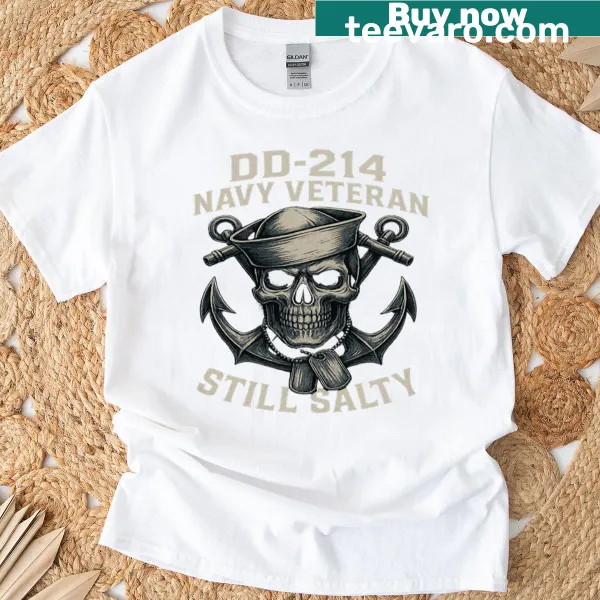 Dd-214 Navy Veteran T-shirt with bold graphic
