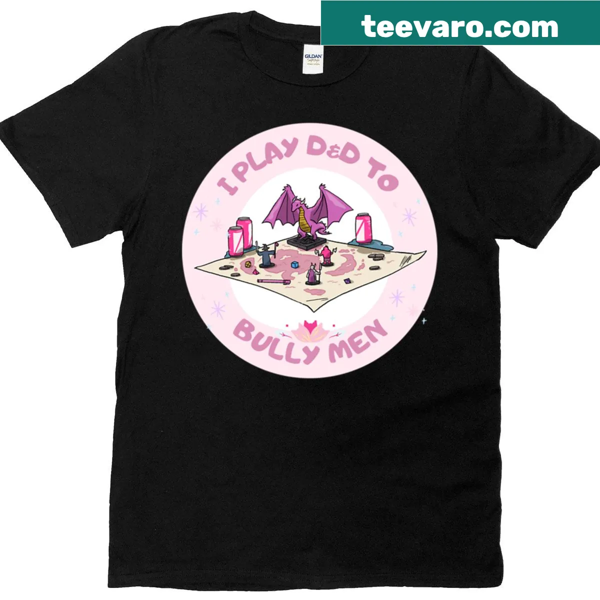 Oversized t-shirt with a humorous gaming phrase — on a men's t-shirt