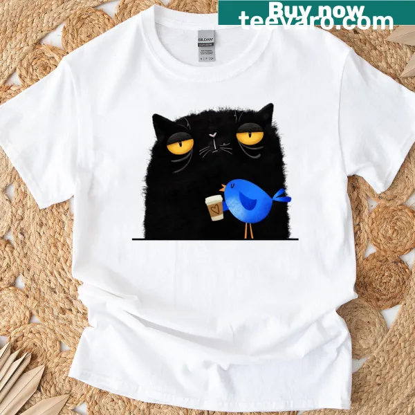 Retro T-shirt featuring a whimsical design of Elon Labubu