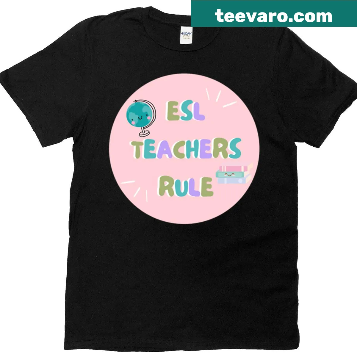 T-shirt with text honoring ESL teachers — on a men's t-shirt