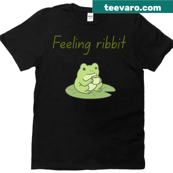 Cute cottagecore frog design T-shirt for kids