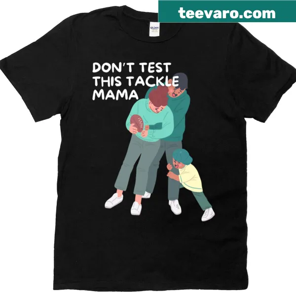 Football Mom T-shirt with bold typography