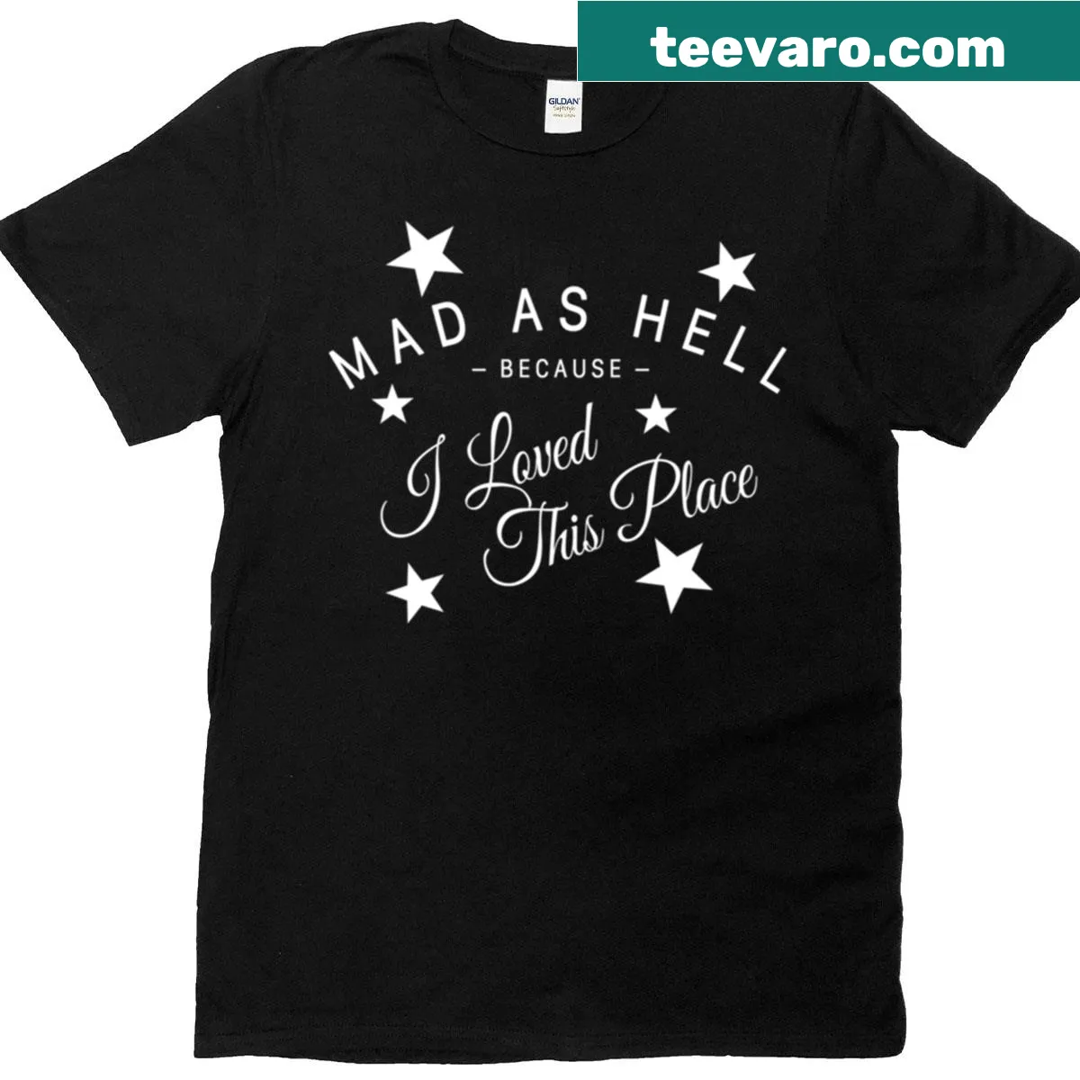Patriotic t-shirt celebrating the Fourth of July — on a men's t-shirt