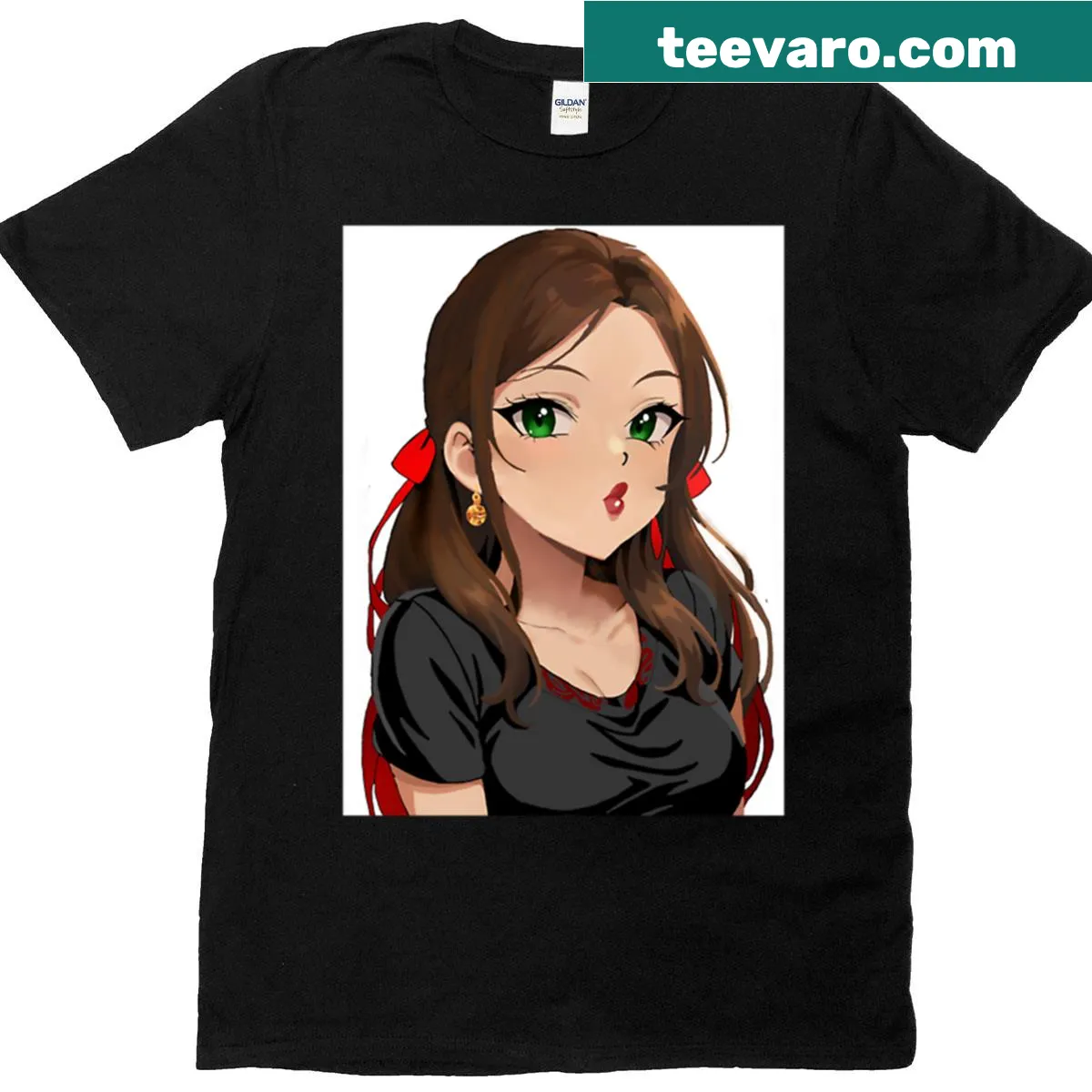 Premium t-shirt with gamer-themed typography for girls — on a men's t-shirt