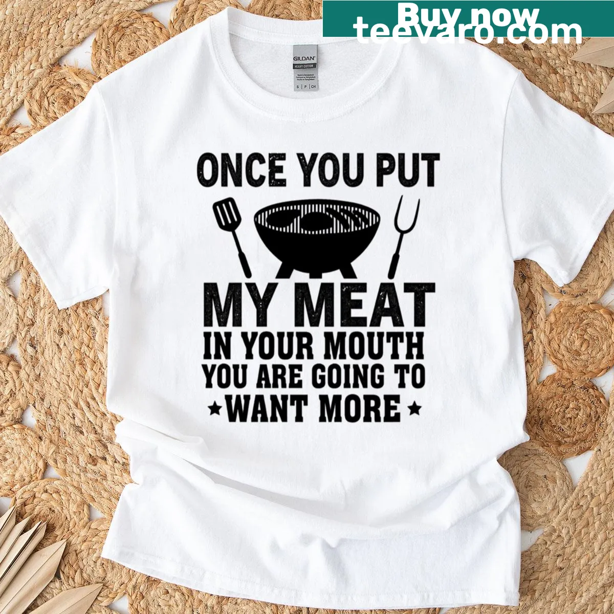 Grill Master t-shirt with bold typography design — on a men's t-shirt