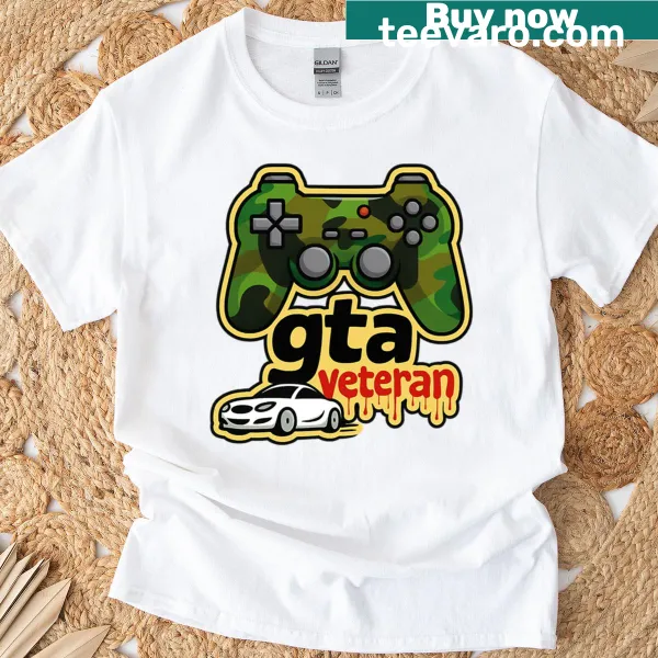 GTA Veteran t-shirt with bold lettering