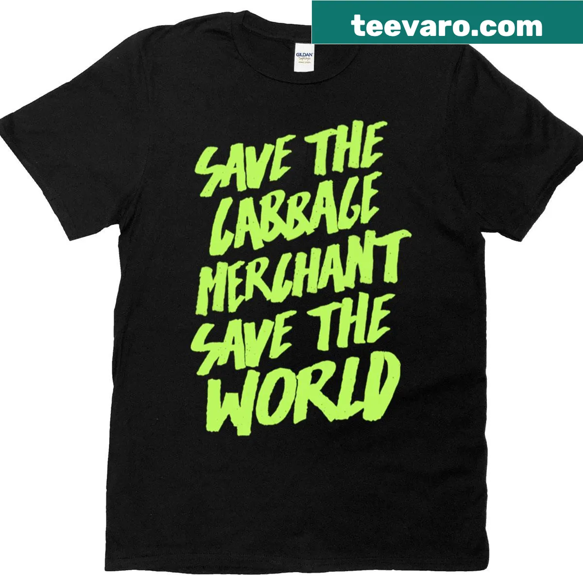 T-shirt with a bold declaration of love for cabbage — on a men's t-shirt