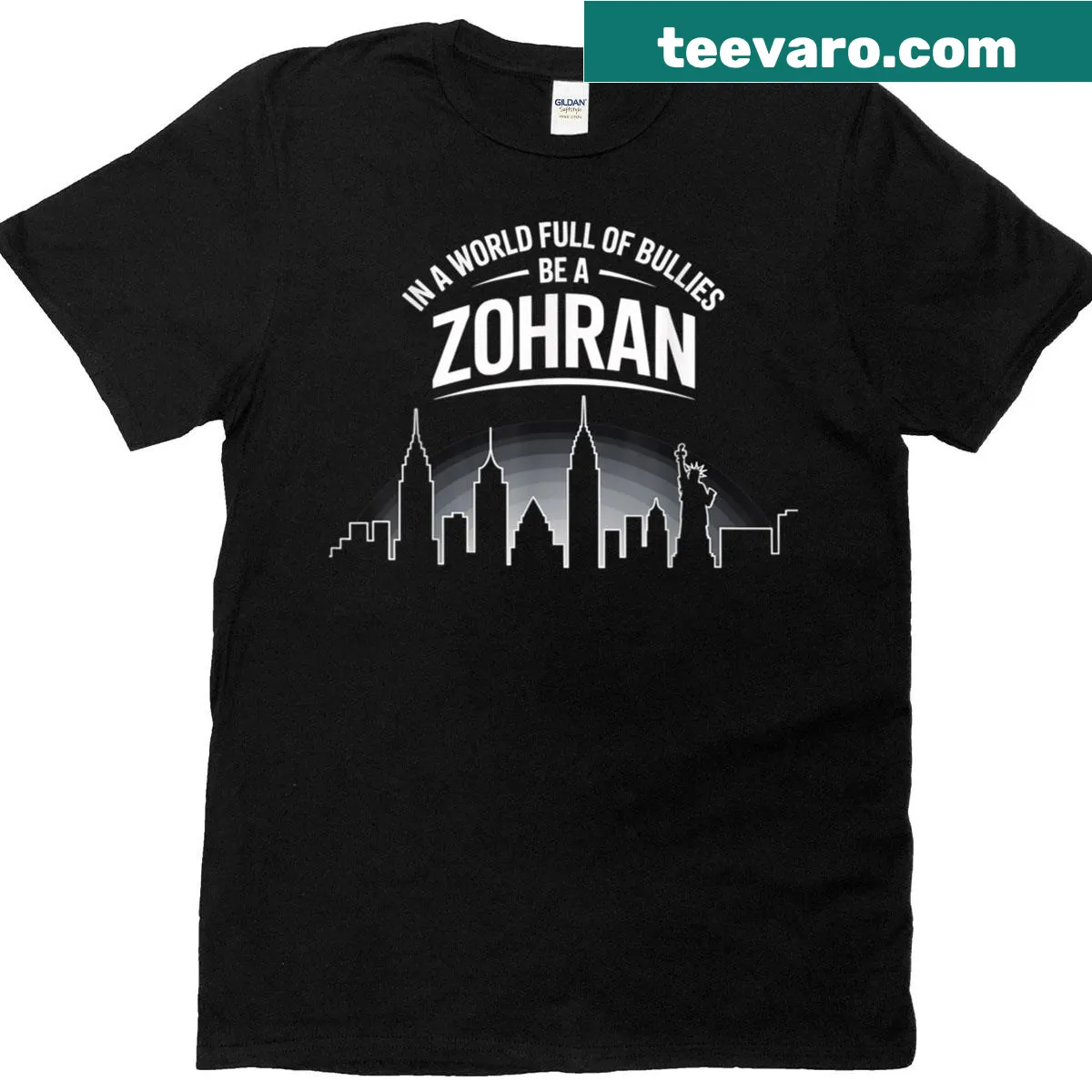 Empowering text supporting Zohran for NYC Mayor 2025 — on a men's t-shirt