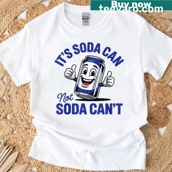 Funny soda lover t-shirt with bold text design