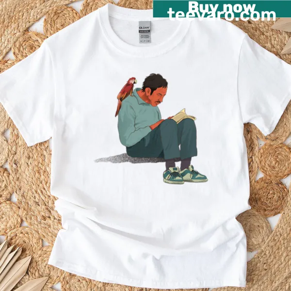 Lost In The Pages T-shirt with elegant typography