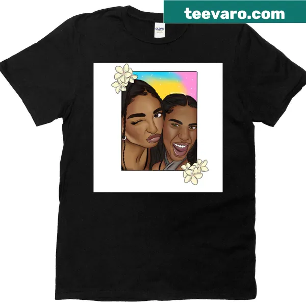 Illustrative design celebrating Cierra and Amaya from Love Island