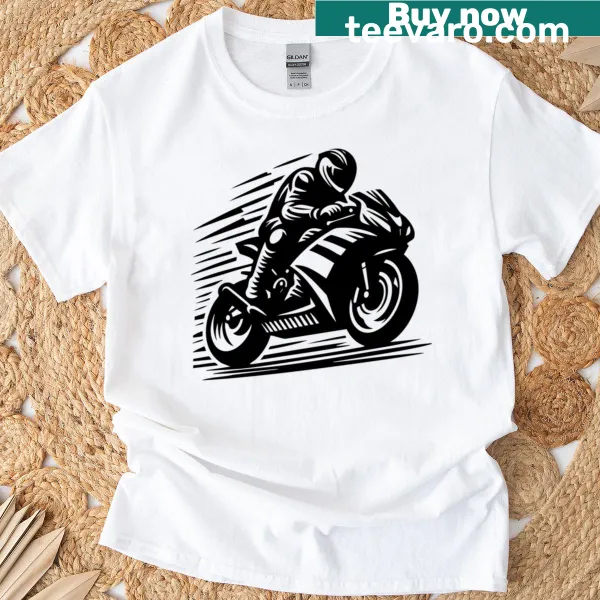 Motorbike themed graphic t-shirt
