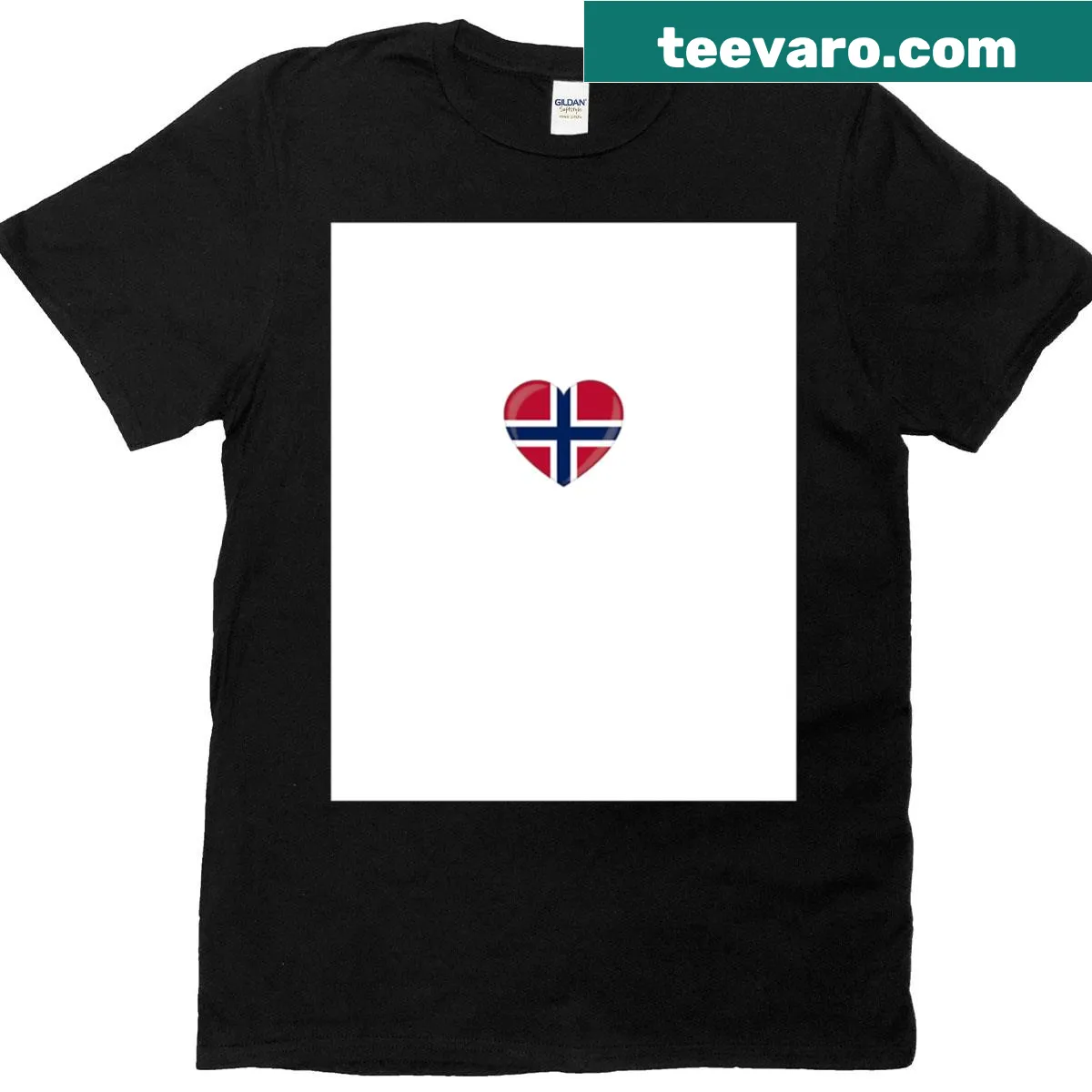 Illustration of Norway's landscapes on a graphic T-shirt. — on a men's t-shirt