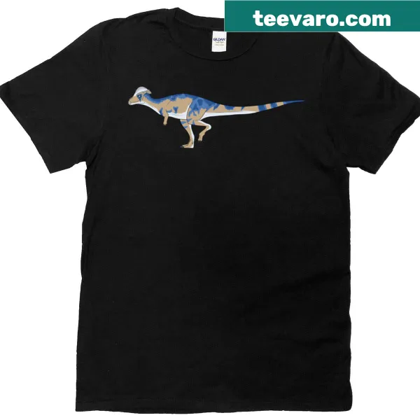 Oversized t-shirt featuring cartoon Pachycephalosaurus graphic