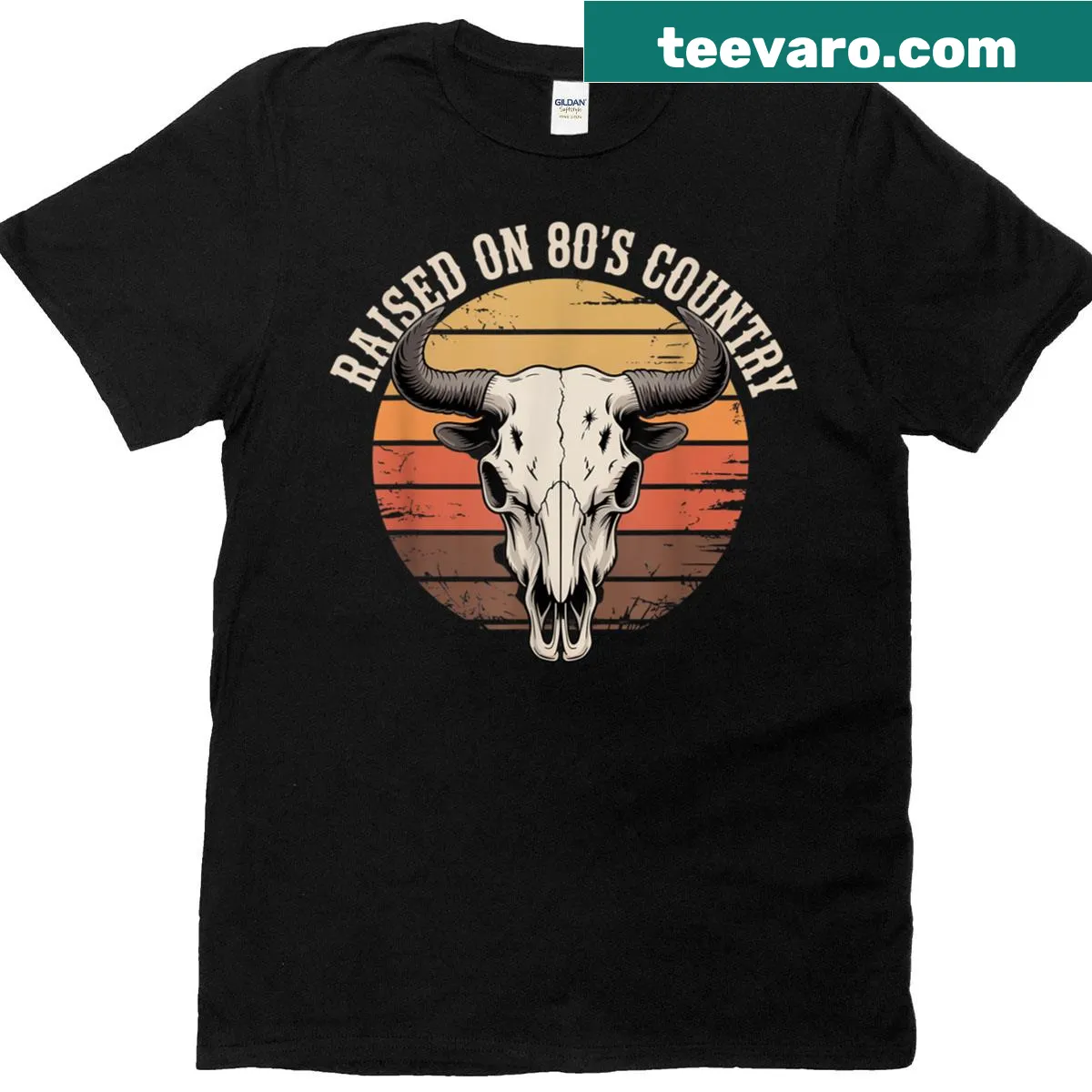 T-shirt featuring nostalgic 80s country lyrics — on a men's t-shirt
