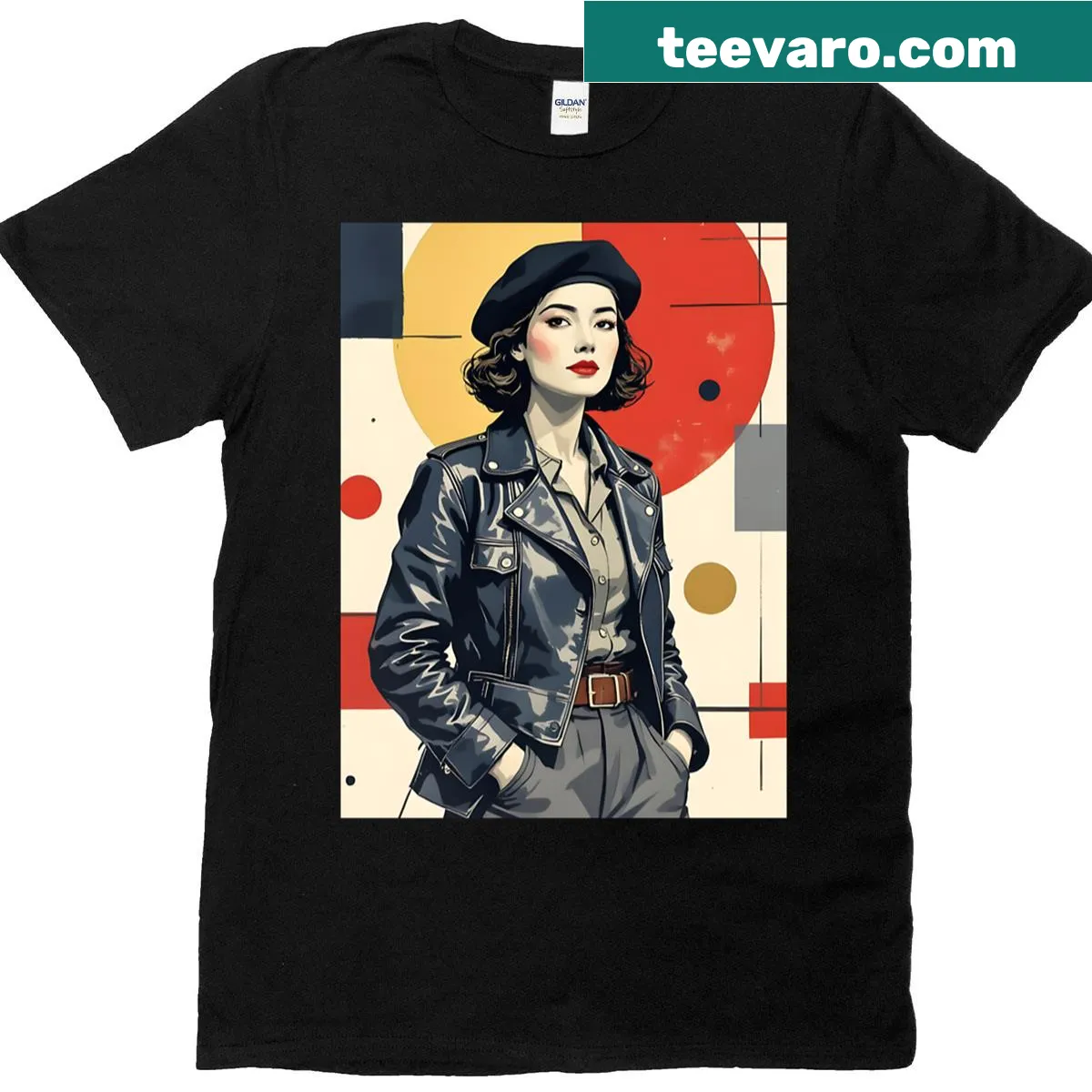 Inspirational T-shirt with 'Vive La Resistance' message and graphics. — on a men's t-shirt