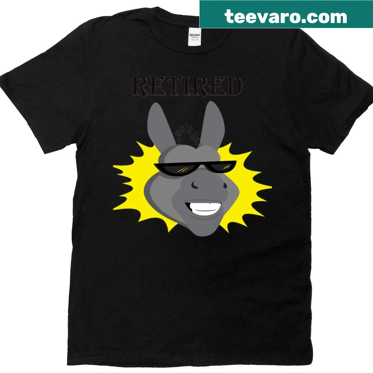 Oversized t-shirt with humorous text about retirement — on a men's t-shirt