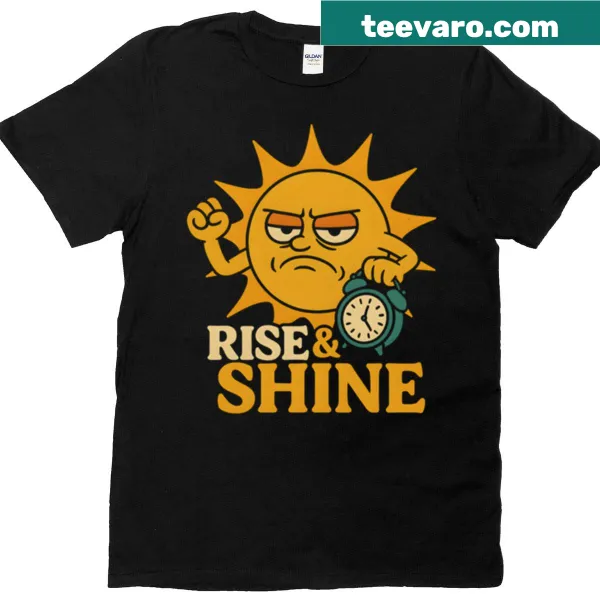 Sunny wake-up call graphic T-shirt with cheerful design