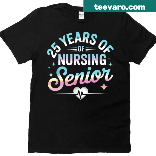 Proud nurse 25 years milestone T-shirt