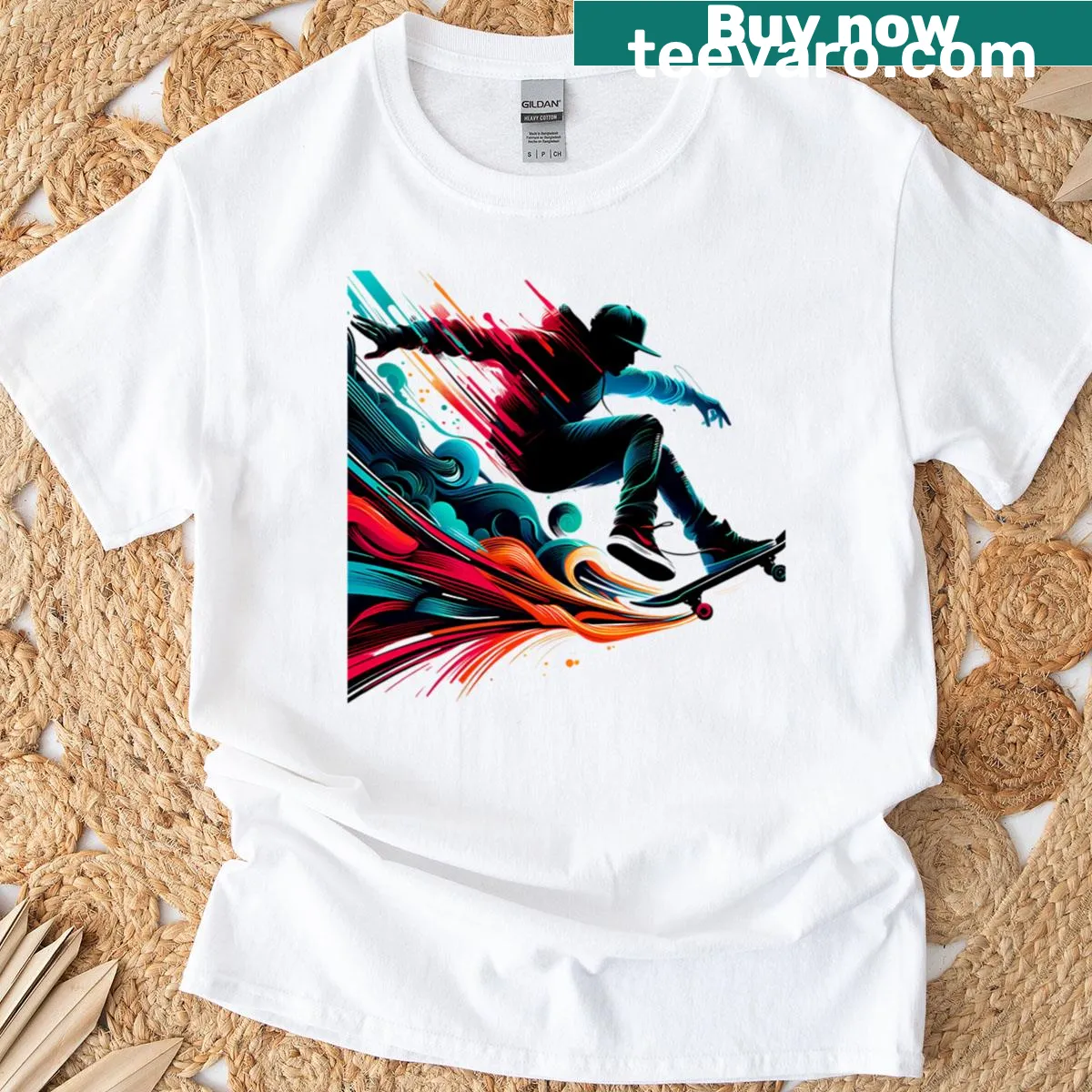 Skate Life t-shirt with bold typography design — on a men's t-shirt