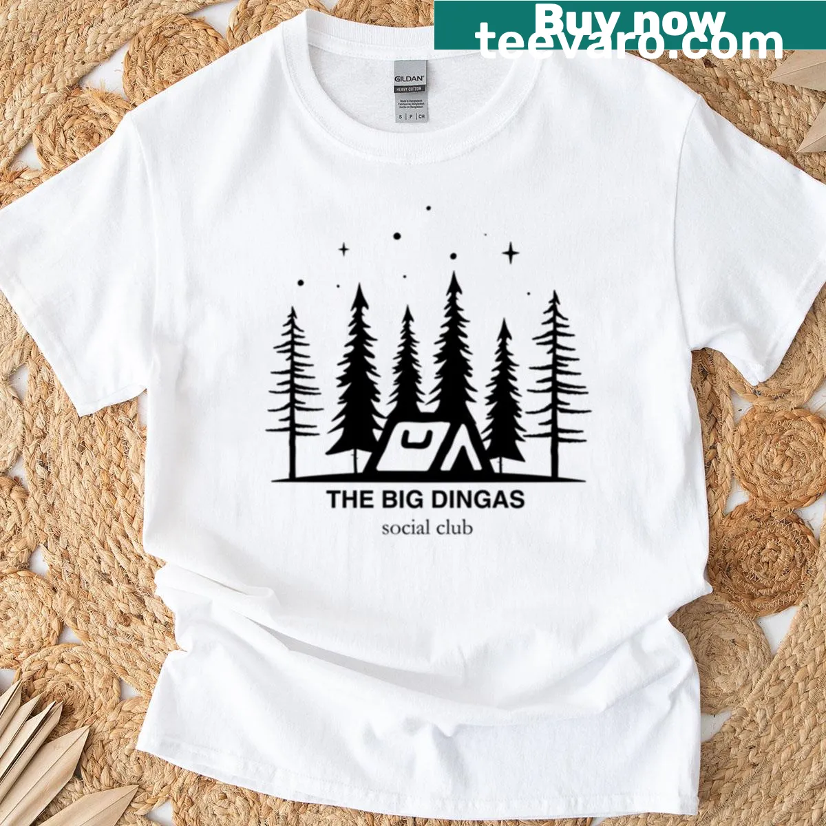 Bold typography Social Club design on black t-shirt — on a men's t-shirt