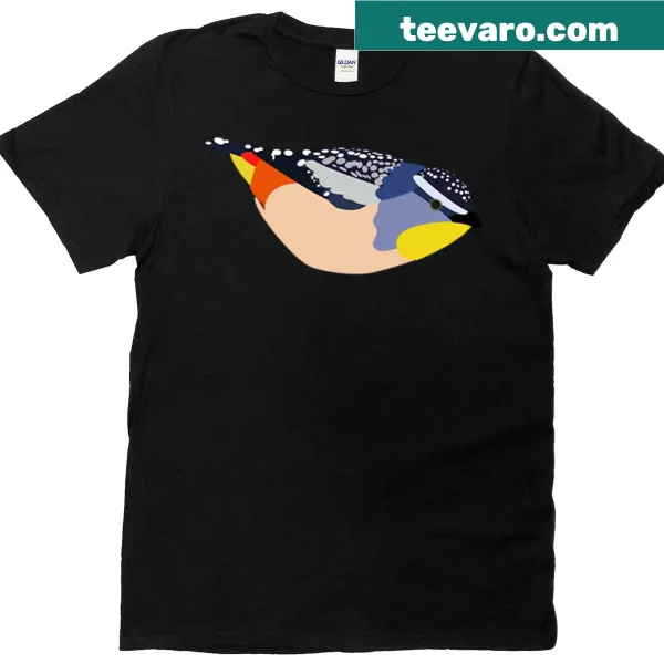 T-shirt featuring a detailed illustration of the Spotted Pardalote bird.