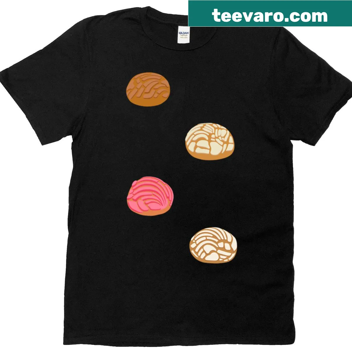 Illustration of sweet bread on a T-shirt — on a men's t-shirt
