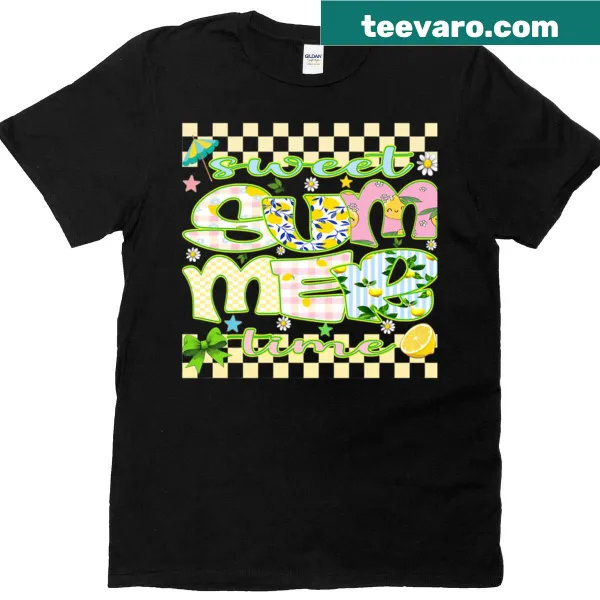 Lemon-themed design with an inspiring phrase on a girly T-shirt.