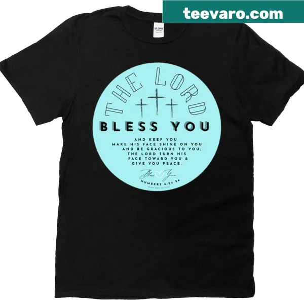 Inspirational oversized t-shirt with blessing message