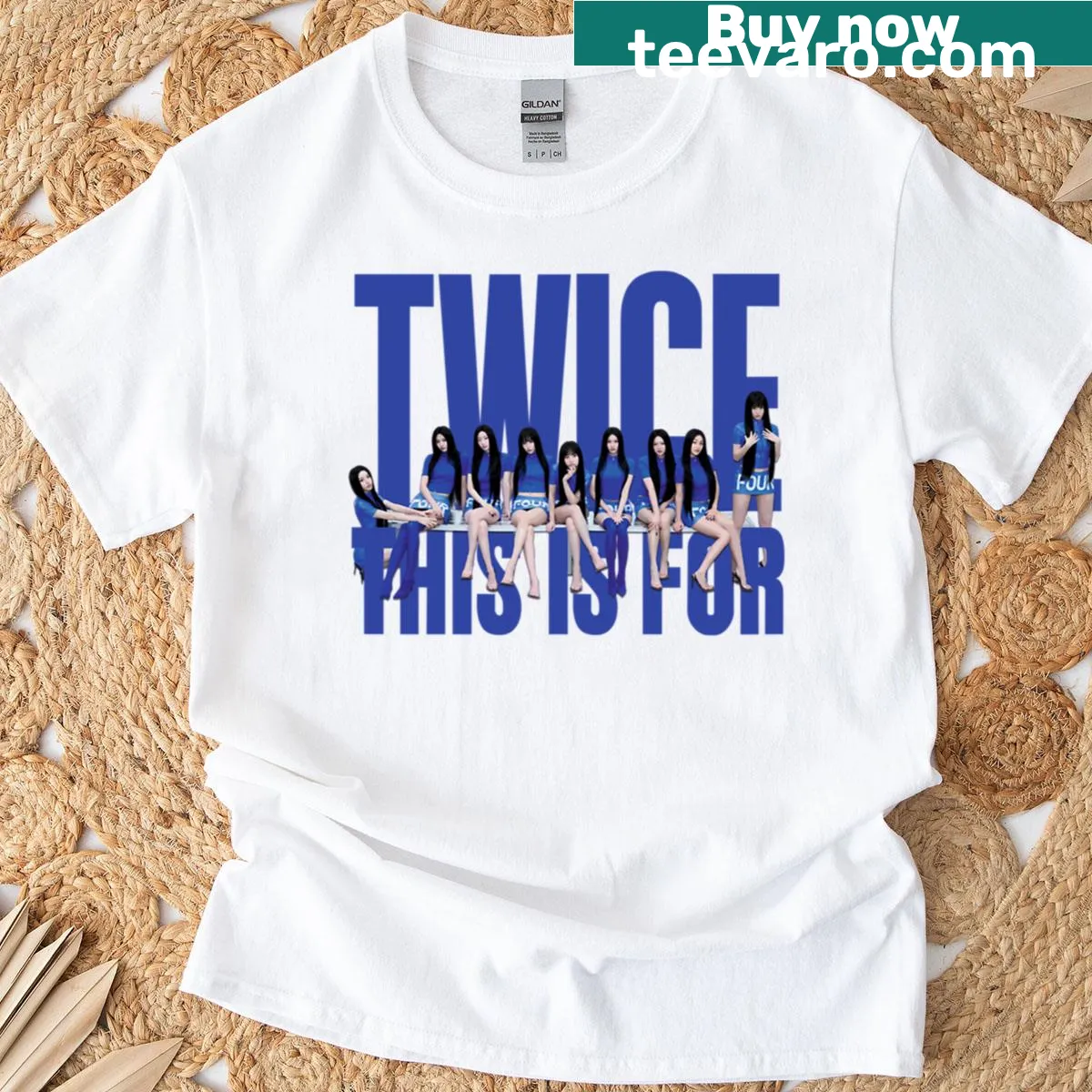 T-shirt featuring the phrase 'This Is Twic9' for Kpop fans — on a men's t-shirt