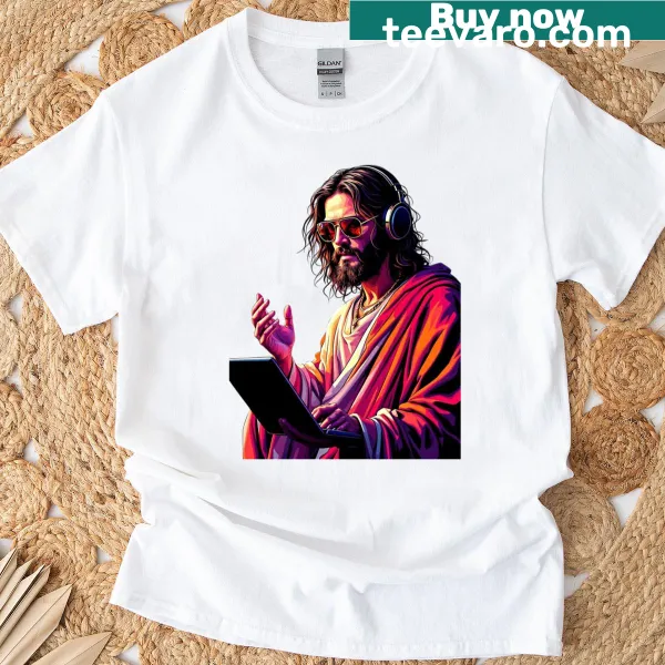 Badge-style design featuring 'Trading Cool Jesus'