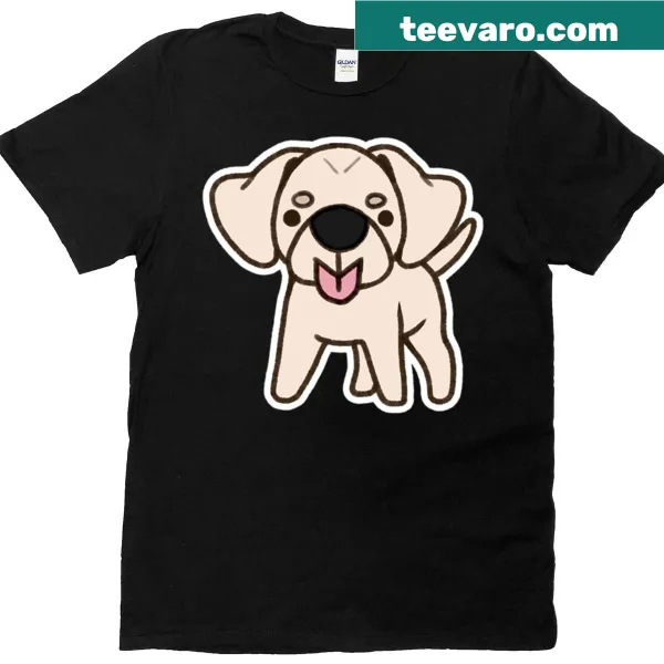 Cute white labrador retriever graphic t-shirt