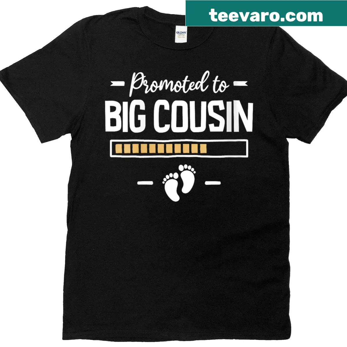 Promoted To Big Cousin t-shirt for kids celebrating a new family member — on a men's t-shirt