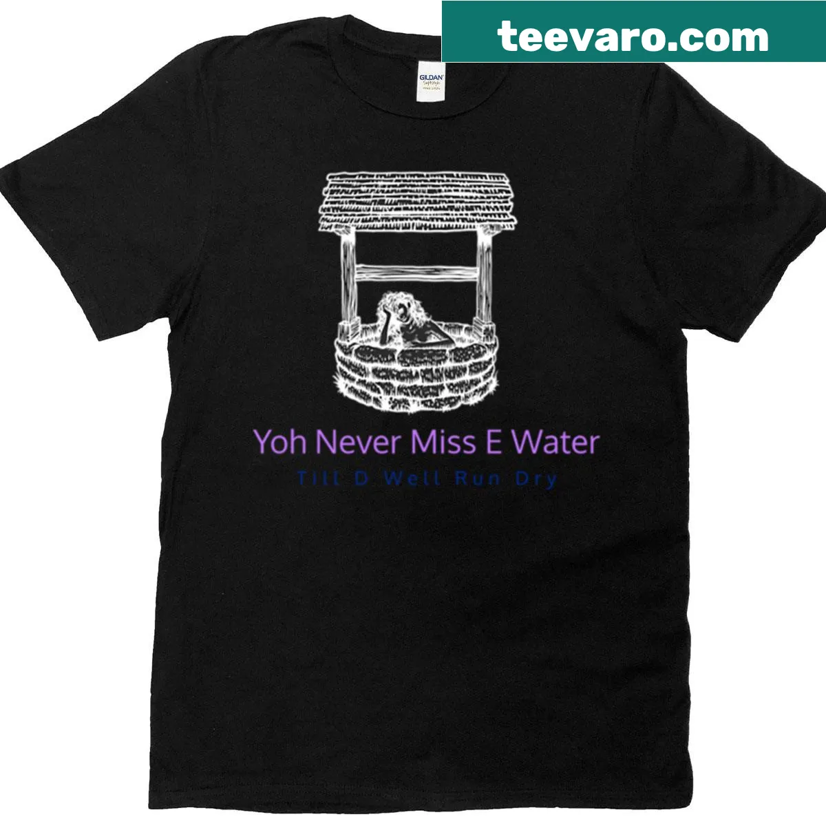 Witty typography t-shirt with humorous saying — on a men's t-shirt