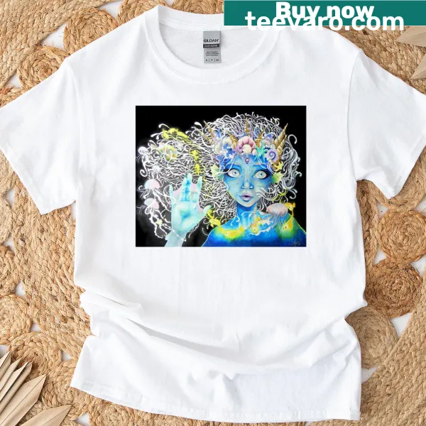 T-shirt featuring dark and alluring graphic design