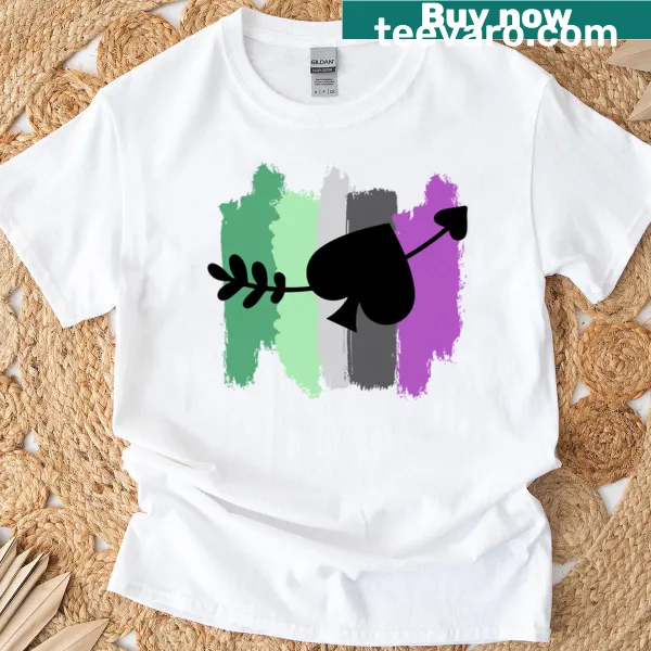 Aroace symbol graphic T-shirt