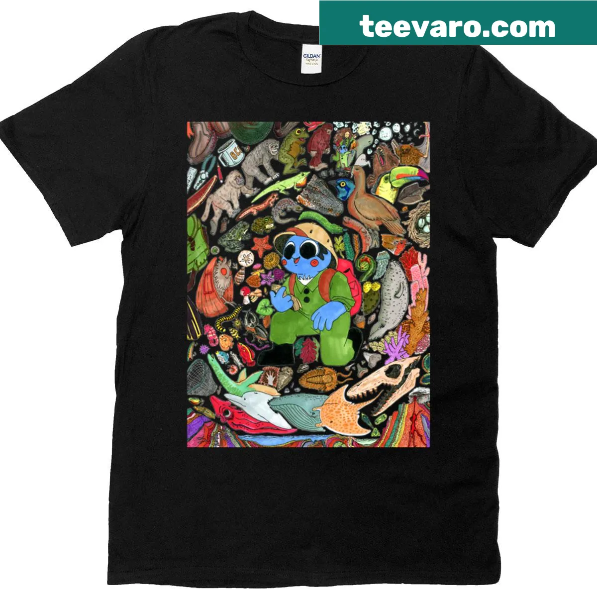 Adventure-themed t-shirt for explorers — on a men's t-shirt