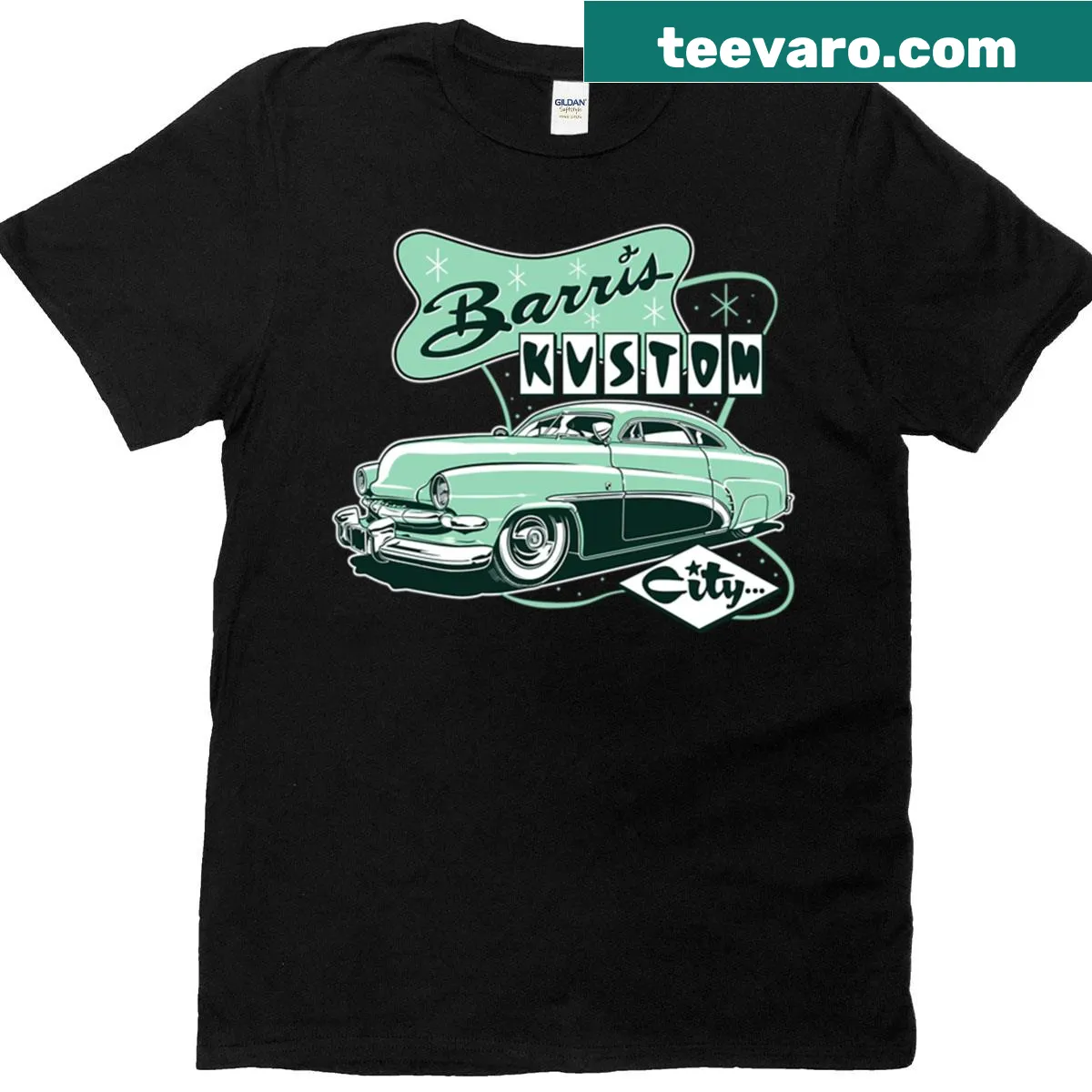 Vintage-themed automotive t-shirt for car enthusiasts — on a men's t-shirt