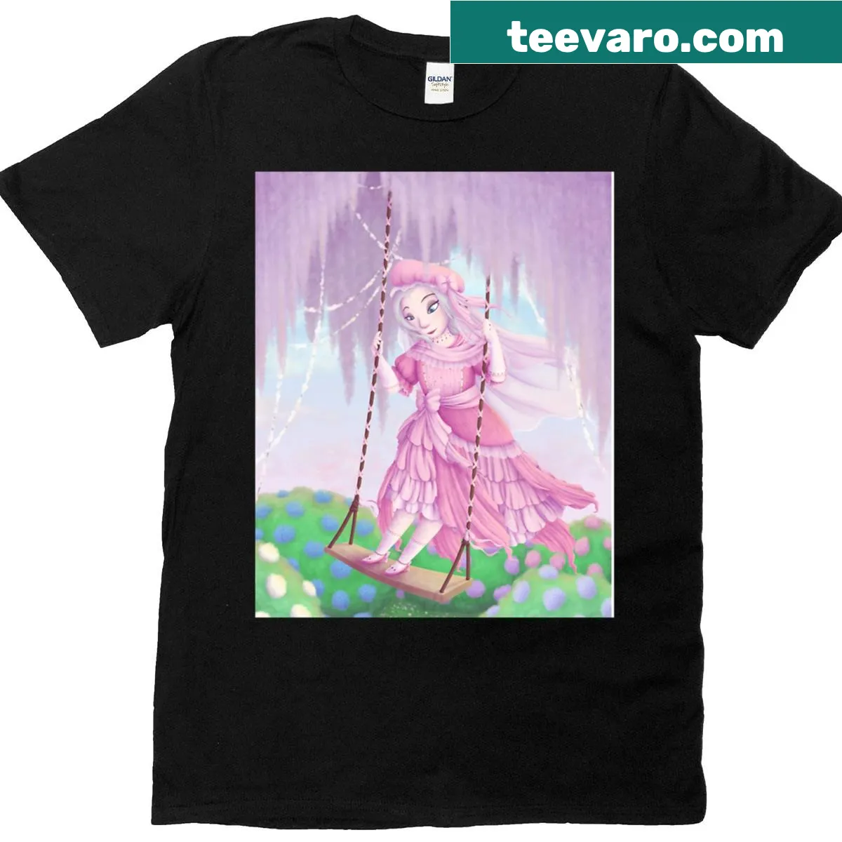 Garden-inspired graphic T-shirt with floral elements. — on a men's t-shirt