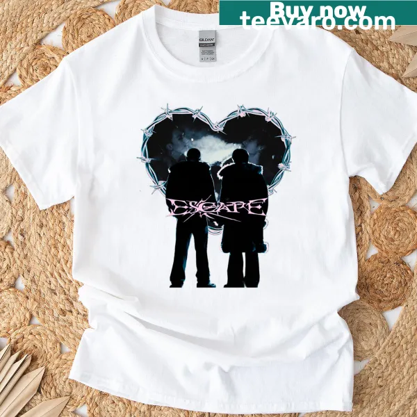 Text-based Escape graphic for SKZ fans on a T-shirt