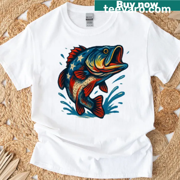Typography design featuring 'Freedom' on a bass-themed T-shirt
